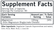 Alternative view of Magnesium Glycinate Buffered Chelate - 180 capsules